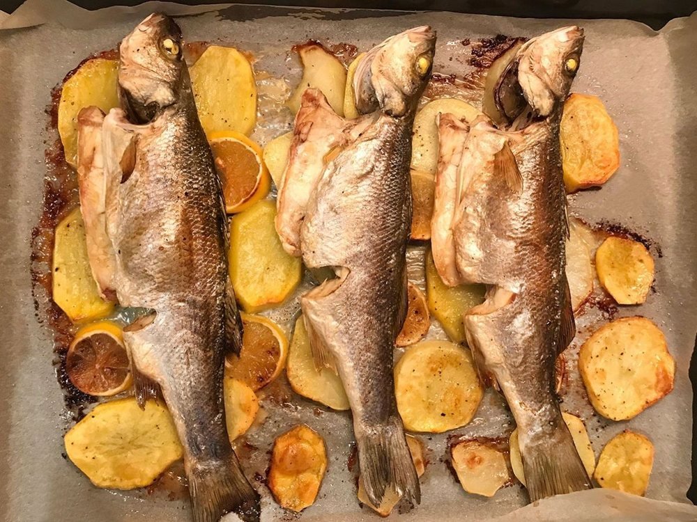 Fırında Levrek